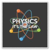 楽しい科学の法則 物理学 シール (正面)