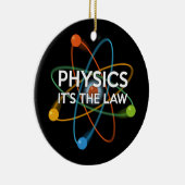 楽しい科学の法則 物理学 セラミックオーナメント (右)