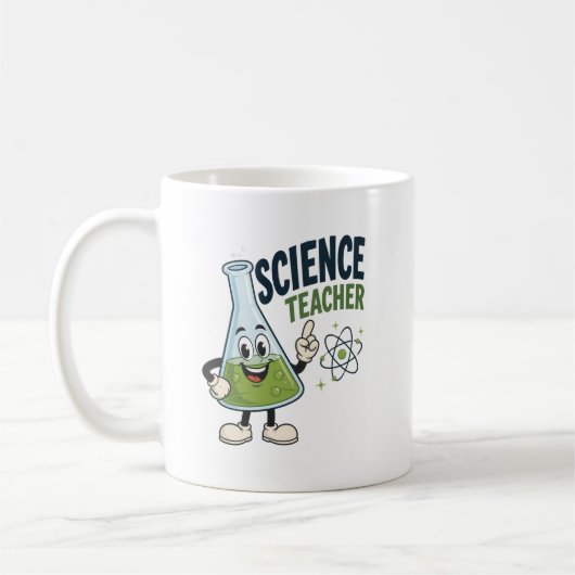 楽しい科学教師へのギフト コーヒーマグカップ (左)