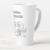 楽しい糸のタンゴ — 遊ぶ二匹の子猫 Tシャツ カフェラテマグ (右アングル)