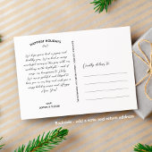 楽しい結婚したクリスマス写真フローラアーチ シーズンポストカード