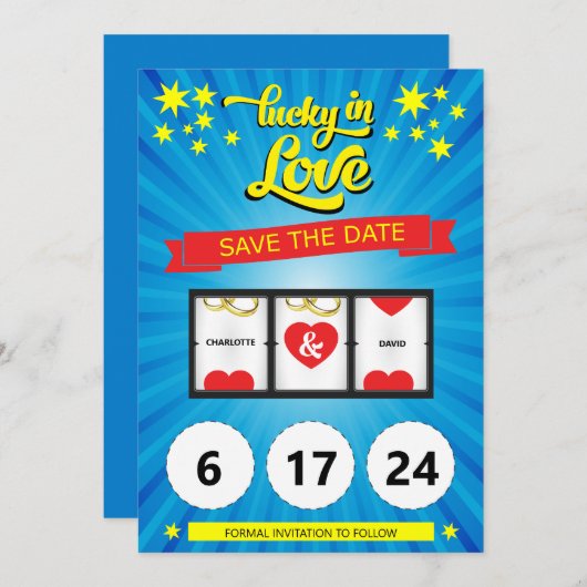 楽しい結婚式のご案内 セーブザデート (正面/裏面)