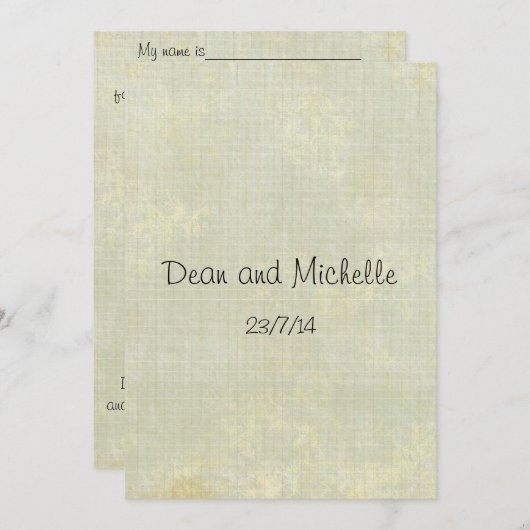 楽しい結婚式のアドバイスコメントカード アドバイスカード (正面/裏面)