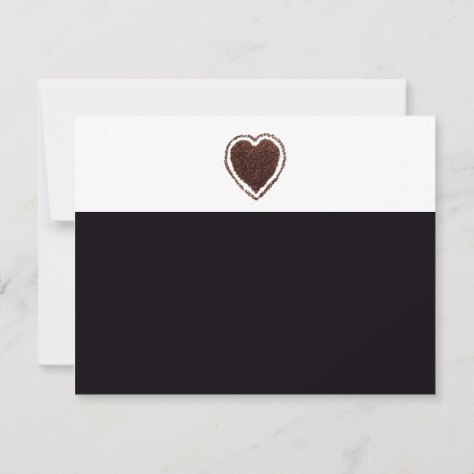 楽しい結婚式の出欠確認 花嫁と花婿の返信 招待状 (裏面)