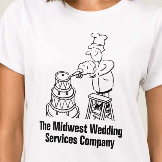 楽しい結婚式サービスビジネスTシャツ Tシャツ