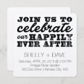 楽しい結婚式招待状 招待状 (正面/裏面)