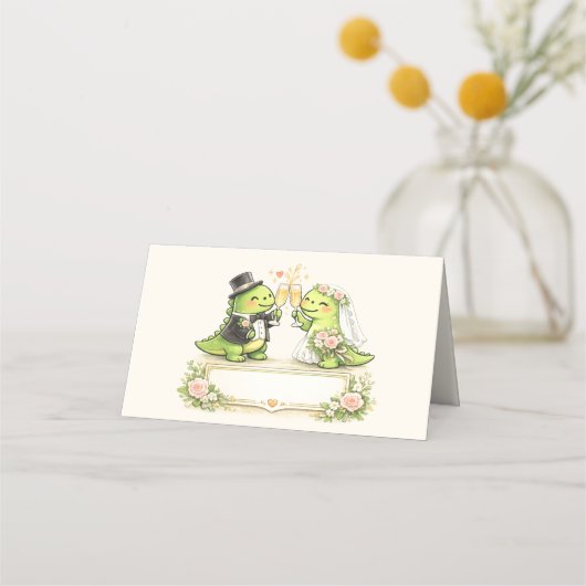 楽しい結婚式 プレイスカード (正面)