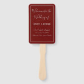 楽しい結婚式 プログラムブルゴーニュ ハンドファン (正面)