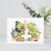 楽しい結婚式 出欠カード (スタンド正面)