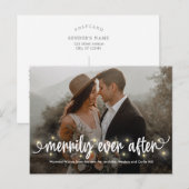 楽しい結婚祝いのクリスマスカード シーズンポストカード (正面/裏面)