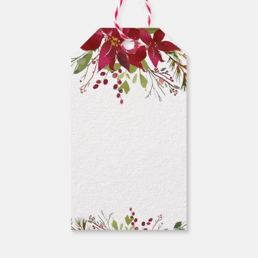 楽しい緑のクリスマス ギフトタグ (裏面)