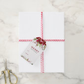 楽しい緑のクリスマス ギフトタグ (より糸付き)