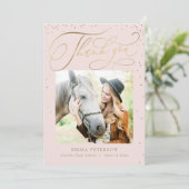 楽しい編集可能なカラー卒業ありがとう サンキューカード (スタンド正面)