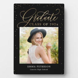 楽しい編集可能なカラー卒業プラーク フォトプラーク