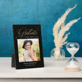 楽しい編集可能なカラー卒業プラーク フォトプラーク