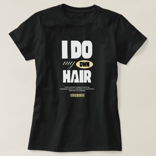 楽しい美容師のためのカスタムグラフィックTシャツ Tシャツ (デザイン正面)