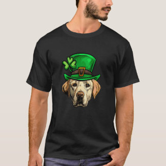楽しい聖パトリックの日イエロー・ラブラドール・レトリバー・ドッグ Tシャツ