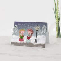 楽しい聖降誕祭のカロリングを祈る