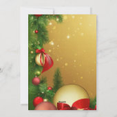 「楽しい聖降誕祭を祈る暖かい祈り!」 シーズンカード (裏面)