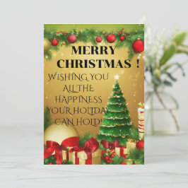 「楽しい聖降誕祭を祈る暖かい祈り！」 シーズンカード