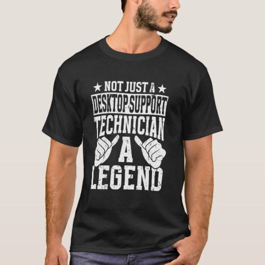 楽しい職業の引用 デスクトップ サポート技術者 Tシャツ (正面)