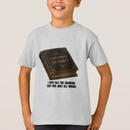楽しい自信たっぷり間違ってるキッズグラフィックTシャツ Tシャツ