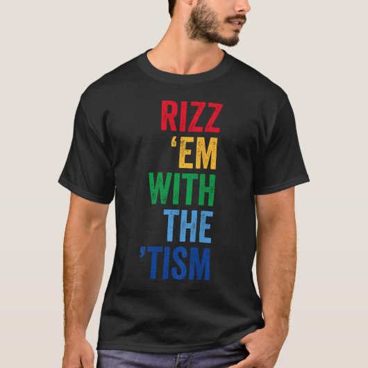 楽しい自閉症 自閉スペクトラム リズをティズムで魅了する Tシャツ (正面)
