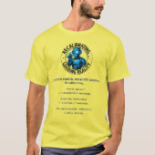 楽しい色のレジスタントロボット Tシャツ (正面)