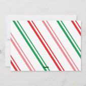 楽しい色使いのフォトクリスマスカード シーズンカード (裏面)