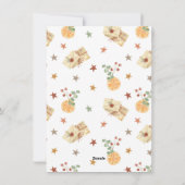 楽しい花モダン咲きミニマル1写真クリスマス シーズンカード (裏面)