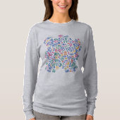 楽しい落書きカラフルな形  Tシャツ (正面)