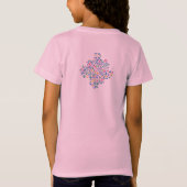 楽しい落書きカラフルな鮮やかな形 Tシャツ (裏面)