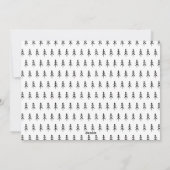 楽しい落書き喜びの写真クリスマス シーズンカード (裏面)