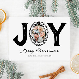 楽しい落書き喜びの写真クリスマス シーズンカード