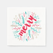 楽しい葉 スタンダードカクテルナプキン (正面)