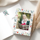 楽しい葉 | 折り畳みホリデーフォトカード シーズンカード