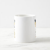 楽しい薬剤師のアヒルのデザイン コーヒーマグカップ (中央)