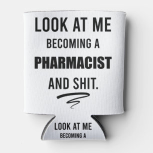 楽しい薬剤師の卒業パーティーギフトTシャツ 缶クーラー