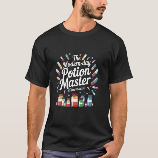 楽しい薬剤師 現代のポーション・マスター・ファー Tシャツ (正面)