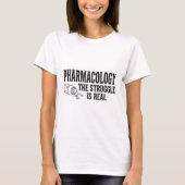 楽しい薬学のストレスTシャツ 薬学は大変だ Tシャツ (正面)