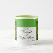 楽しい蝶 ツートーンマグカップ (中央)