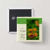 楽しい蝶 缶バッジ (正面&裏面)