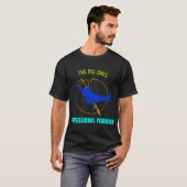 楽しい表現 起きろ 起きろ 魚釣りの時間だ Tシャツ (正面フル)