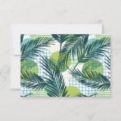 楽しい記入式の出欠確認と曲のリクエスト付き 招待状 (裏面)