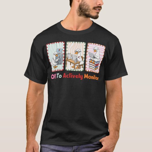 楽しい試験監督の日 おもしろ先生 Tシャツ (正面)