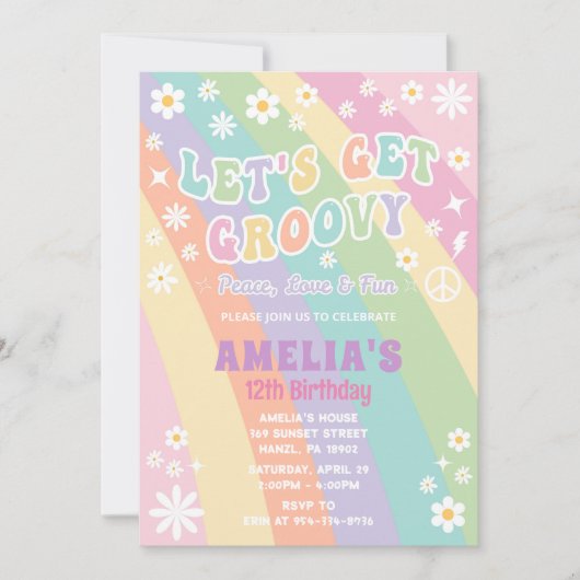 楽しい誕生日の招待状を受け取ろう 招待状 (正面)