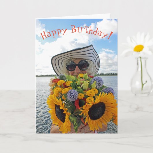 楽しい誕生日グリーティングカード! カード (小さな植物)