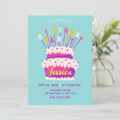 楽しい誕生日パーティー 招待状 (スタンド正面)
