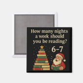 楽しい読み物 クリスマスツリーの本 - 読書 6 7歳のメモリー マグネット (正面/裏面)