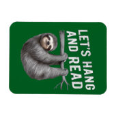 楽しい読書のひとときを Let's Hang and Read 本好きさん大集合! マグネット (横)